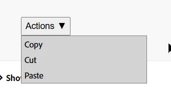 Menuが開かれていて、↓キーや↑キーを押し続けるとフォーカスが折り返される様子